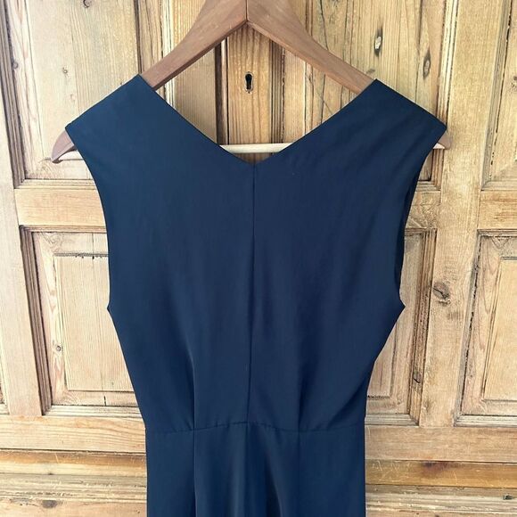 Women's All Saints US‎ 2 / UK 6 Black Silk Albe Dress Faux Wrap Drape - Picture 11 of 12